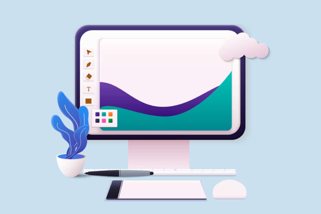 Diseño de un sitio web moderno en una pantalla de computadora para empresas en Perú.